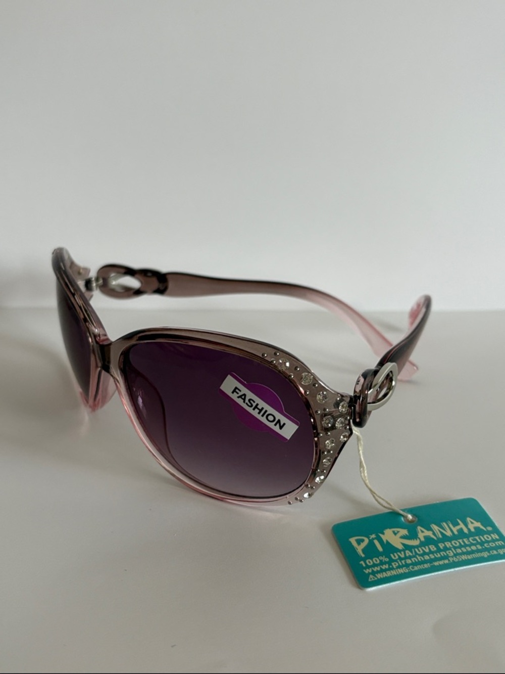 Piranha royal Rhinestone oversized Sunglasses women’s #62241 pink purple